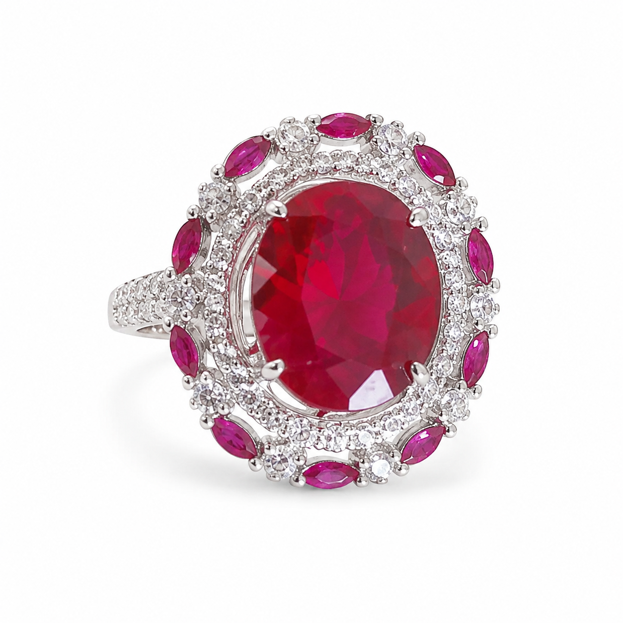 Ruby Red Statement Ring