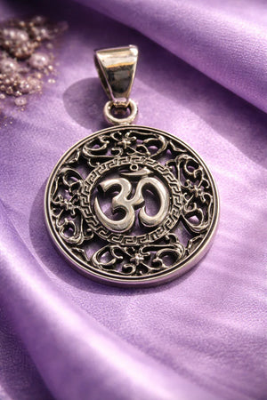 Om Round Pendant - Miora