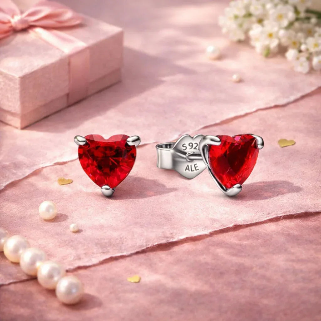 Ruby Stud Earrings - Miora