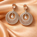 Honeycomb Circle Earrings - Miora