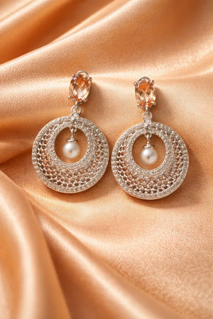 Honeycomb Circle Earrings - Miora