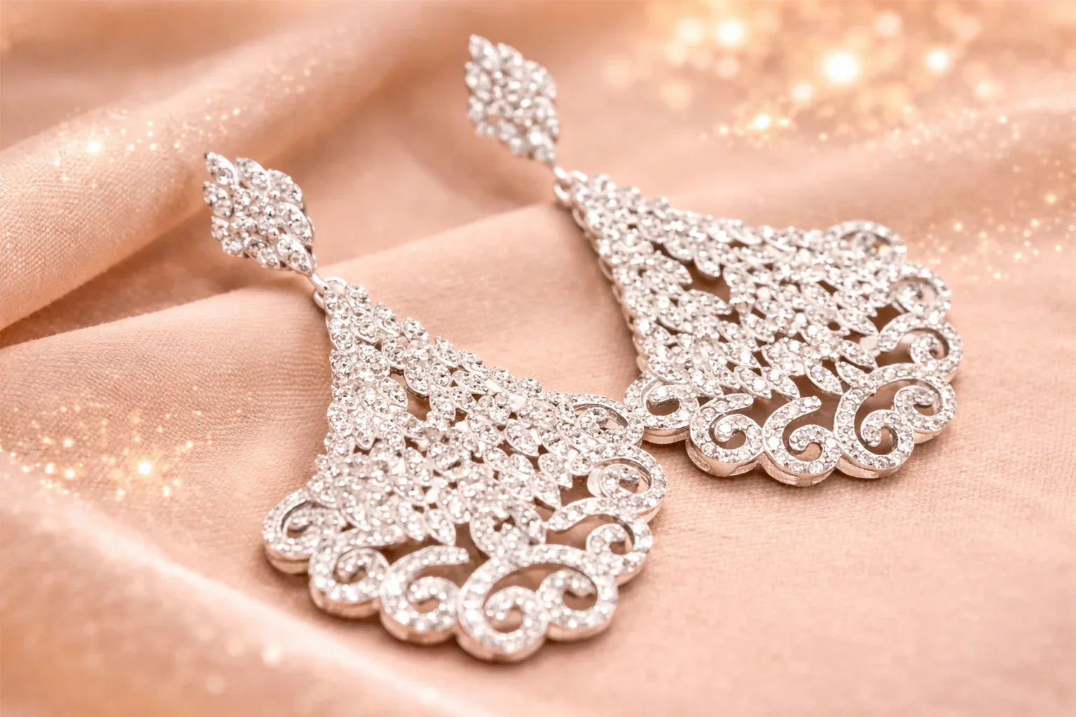Crystal Chandelier Earrings - Miora