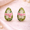 Enamel Floral Earrings - Miora