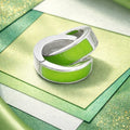 Green Enamel Baali Earring - Miora