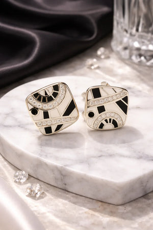 Square Modern Abstract Earrings - Miora