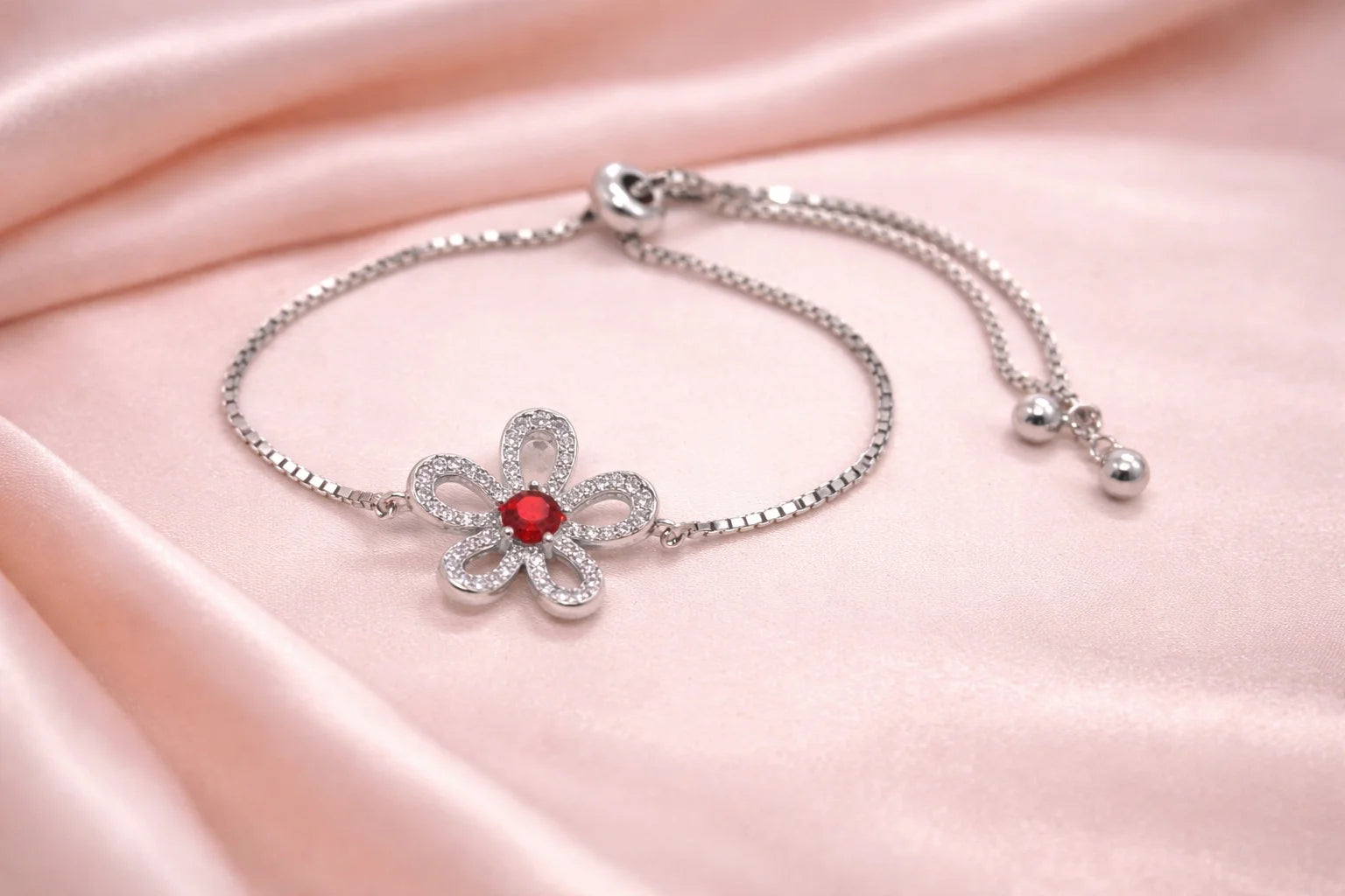 Floral Adjustable Bracelet