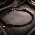 Elegant Multi-Strand Black Crystal Beaded Bracelet