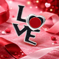 White Love Stud Earrings