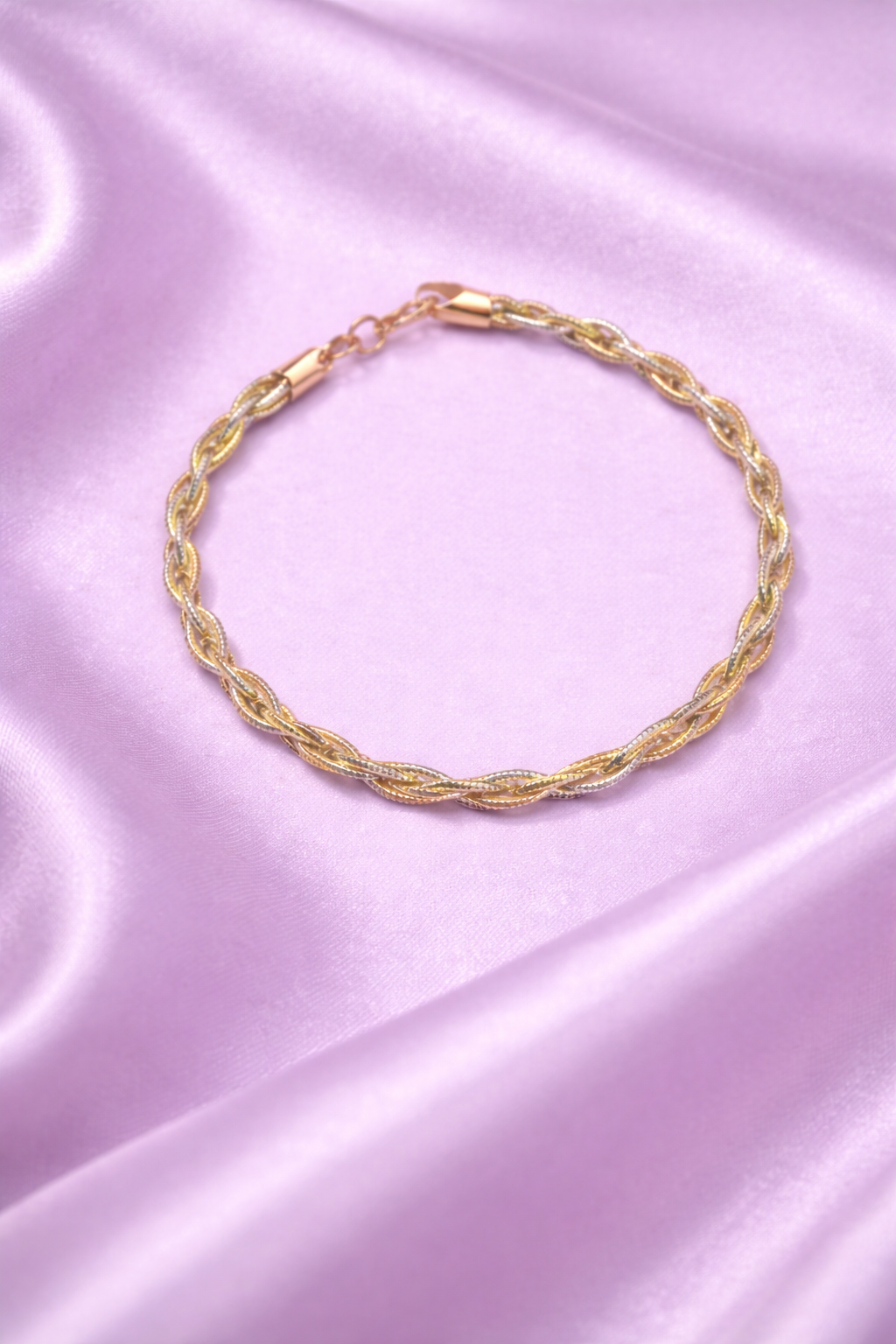 Two-Tone Twisted Chain Bracelet - Miora