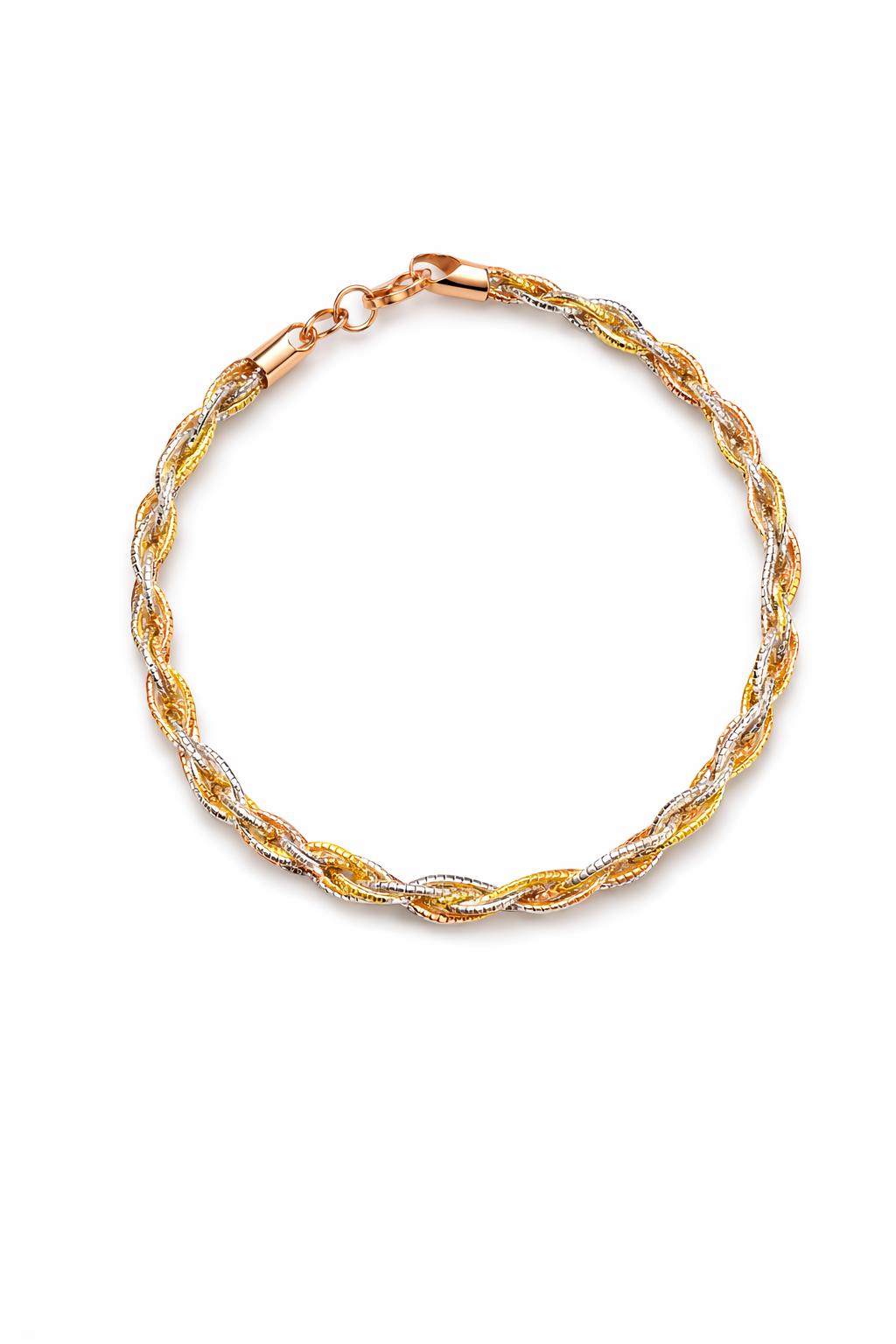 Two-Tone Twisted Chain Bracelet - Miora