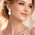 Oval Hanging Earrings - Miora