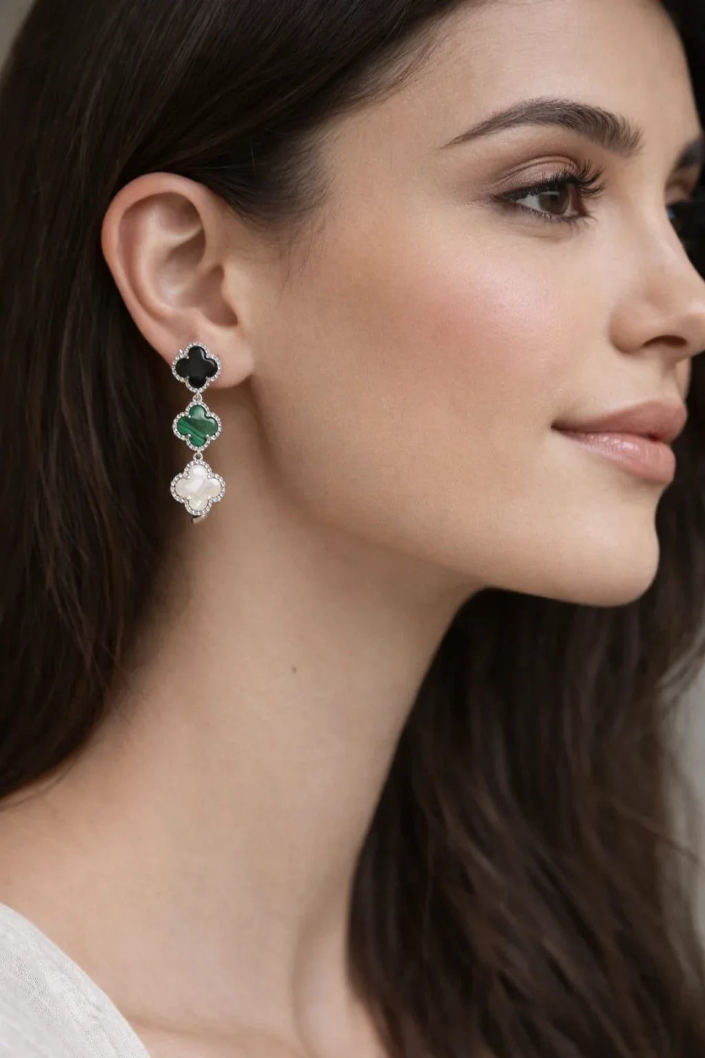 Lucky Clover Dangler Earrings - Miora