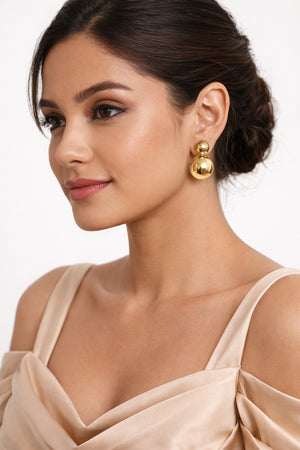 Stylish Button Earrings - Miora