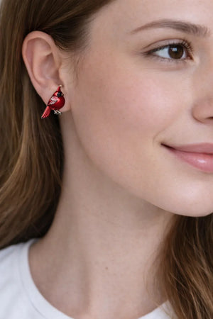 Red Birdie Earrings - Miora