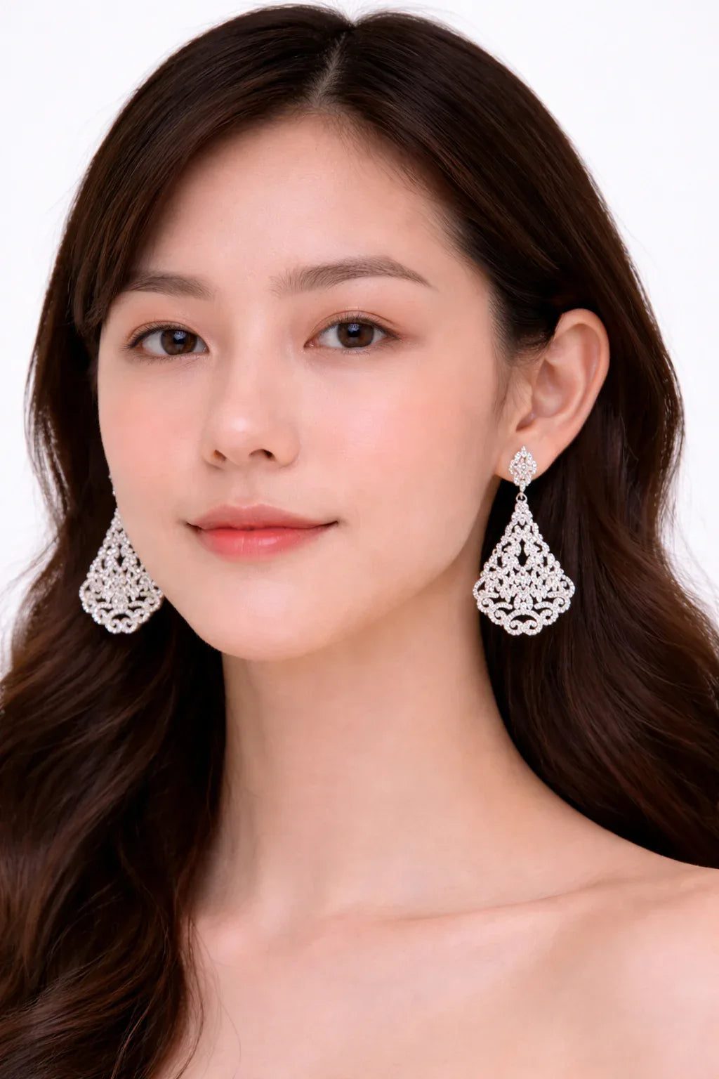 Crystal Chandelier Earrings - Miora