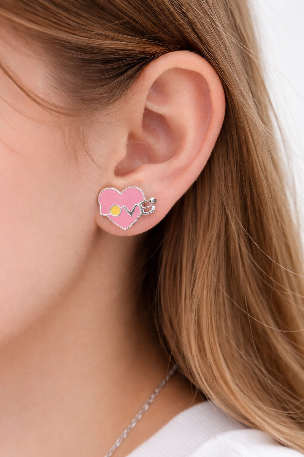 Heart Love Studs