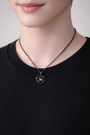 Heart Skull Chain & Pendant