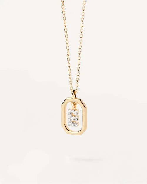 Initial Alphabet Pendant Necklace | A-Z Letters | Gold Plated