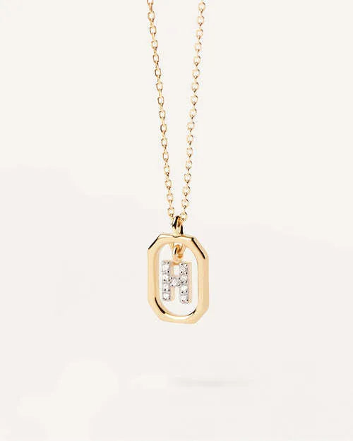 Initial Alphabet Pendant Necklace | A-Z Letters | Gold Plated