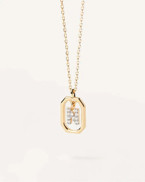 Initial Alphabet Pendant Necklace | A-Z Letters | Gold Plated