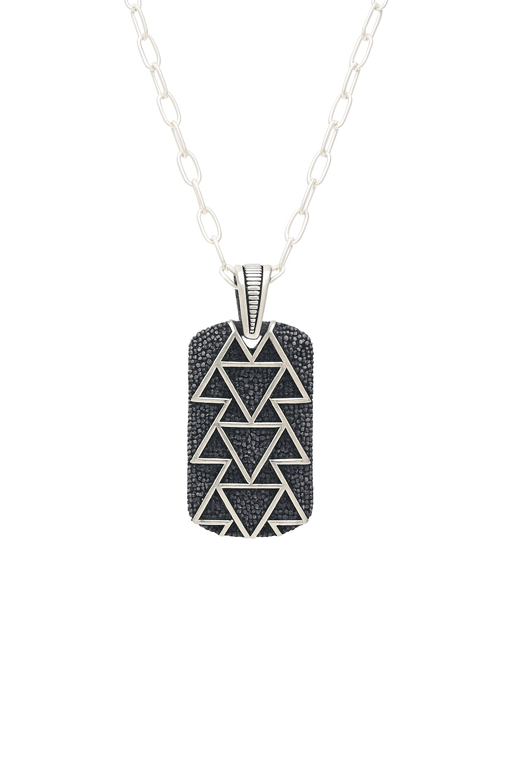 Geometric Tag Pendant