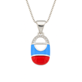 Oval Enamel Pendant