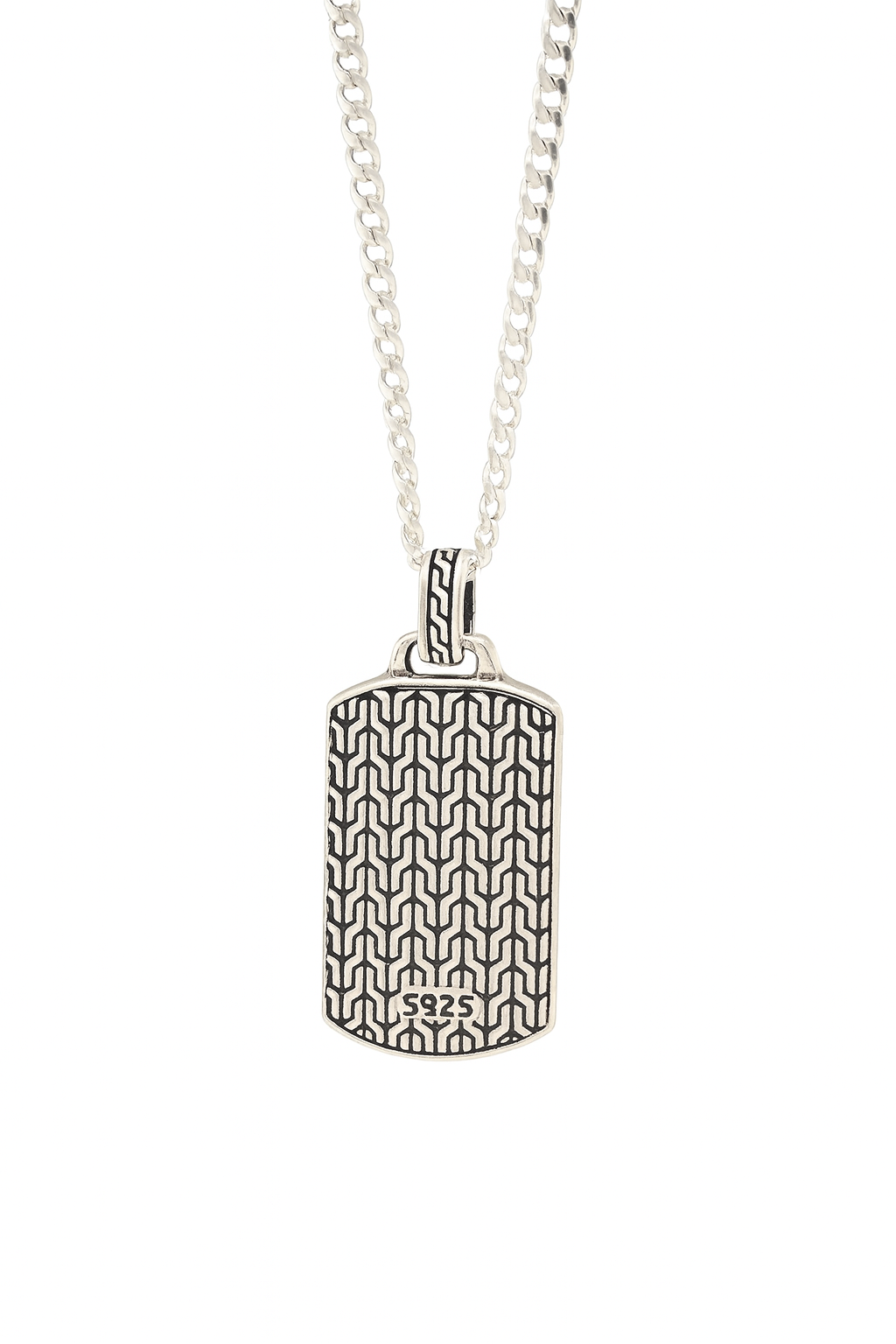 Geometric Industrial Tag Pendant