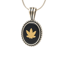 Black & Gold Leaf Emblem Pendant| Variations Available