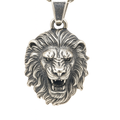 Majestic Lion Head Pendant