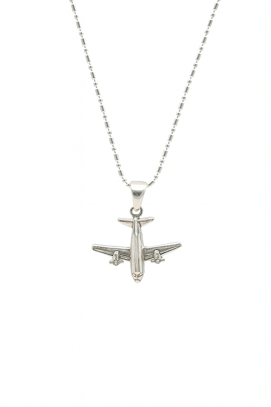 Airplane Pendant | Travel-Inspired Jewelry | Unisex Modern Design