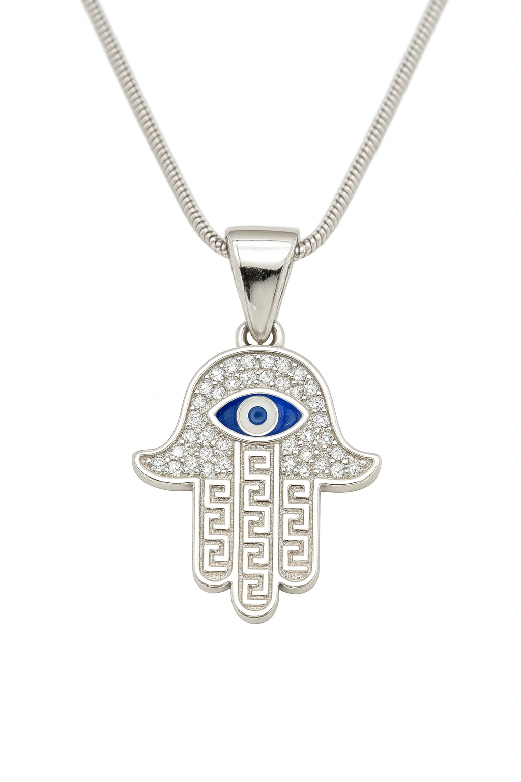 Hamsa Evil Eye Pendant