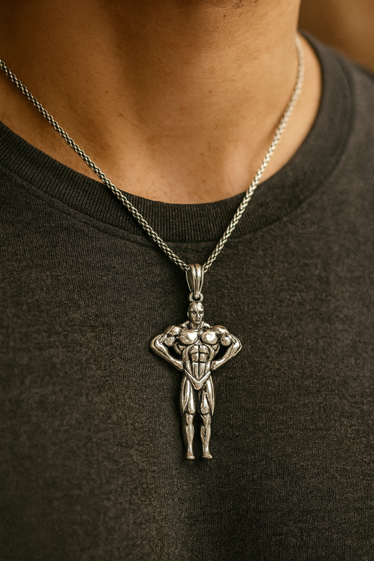 Bodybuilder Pendant | Fitness-Inspired Design | Symbol of Strength & Discipline