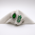 Emerald Leaf Ring