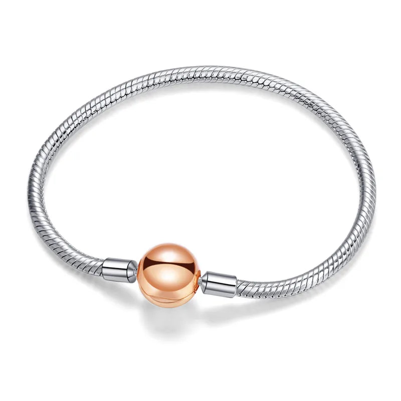 Snake Chain Charm Bracelet