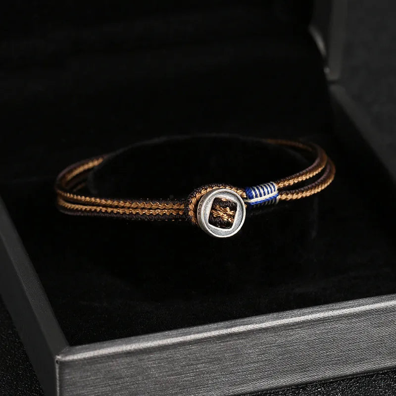 Geometric Rope Bracelet | Handwoven Cord Design