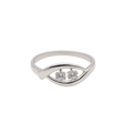 Womens Twin Stone Adjustable Toe Ring