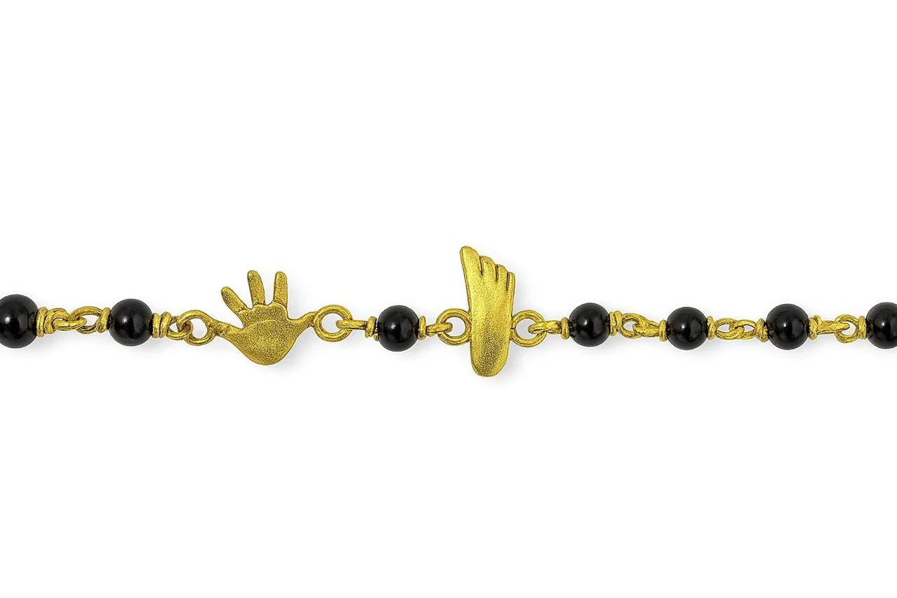 Gold-Plated Charm Najariya Bracelet | Variants