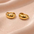 Colored Gems Huggie Earrings - Miora