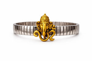 Om Ganesha Ceramic Adjustable Bracelet - Miora
