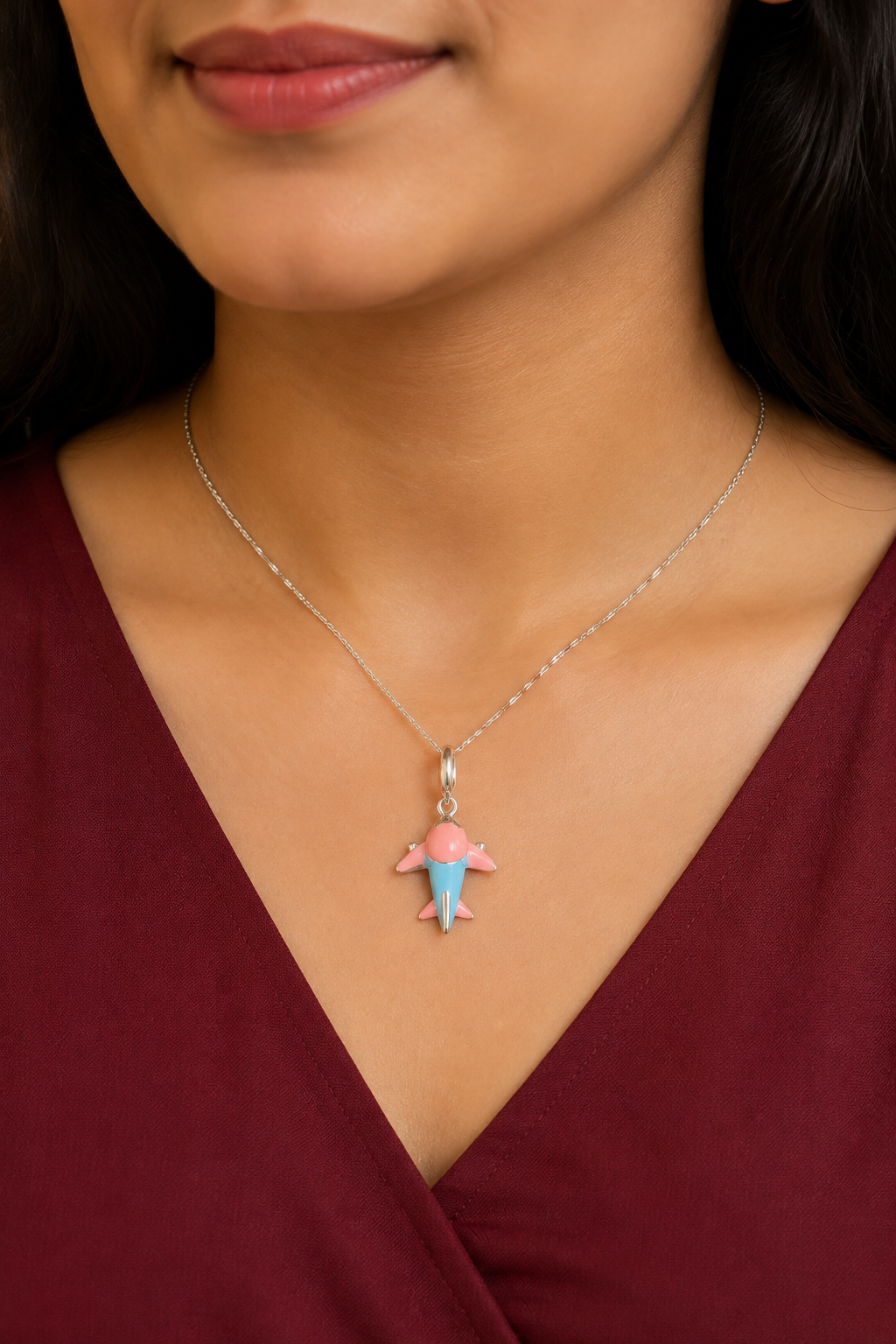 Blue Aeroplane Charm - MIO20260616