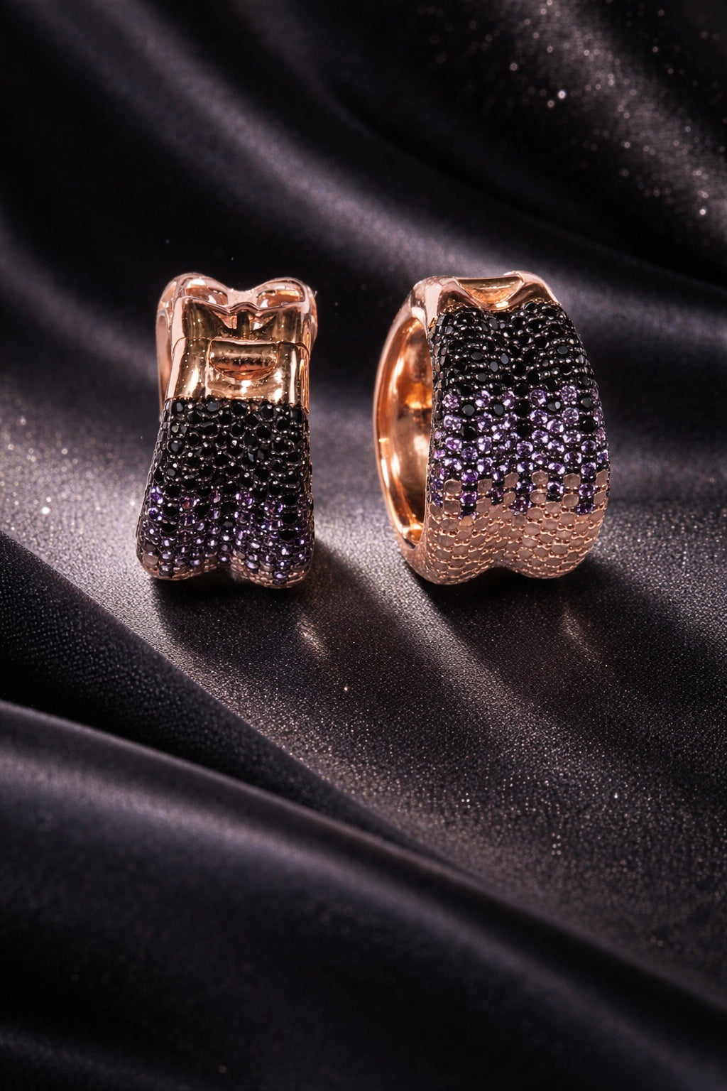Hinged Huggie Hoops - Miora