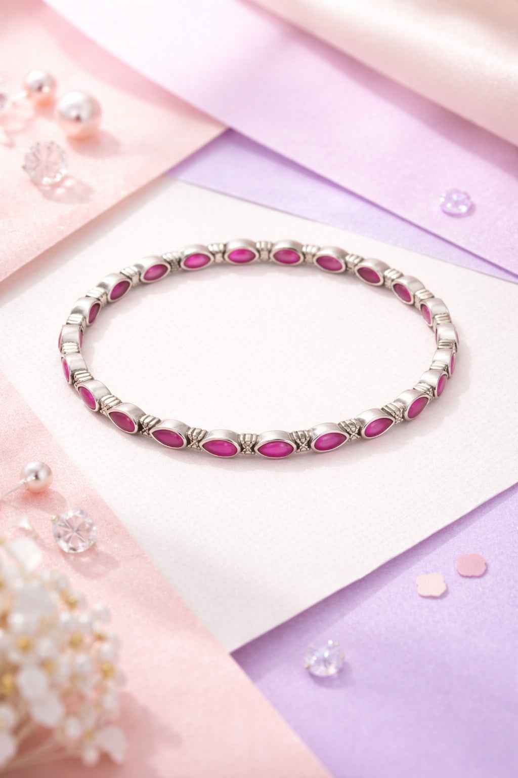 Marquise Stone Bangle