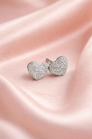 Zircon Heart Earrings