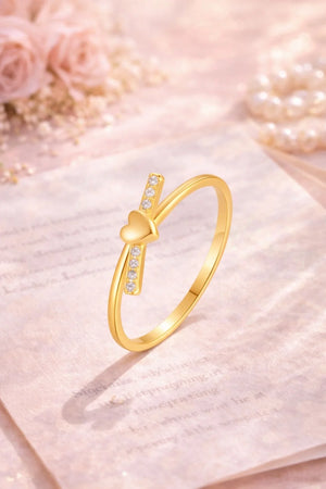 MIORA 925 Sterling Silver Amour Zirconia Ring