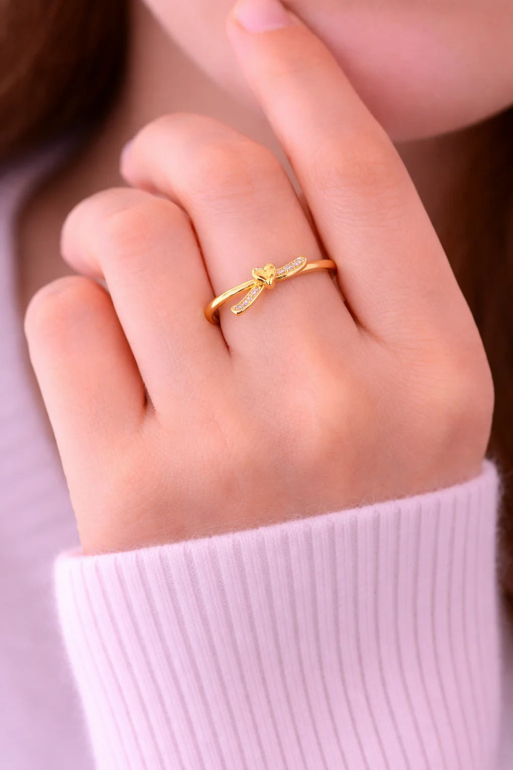 MIORA 925 Sterling Silver Amour Zirconia Ring