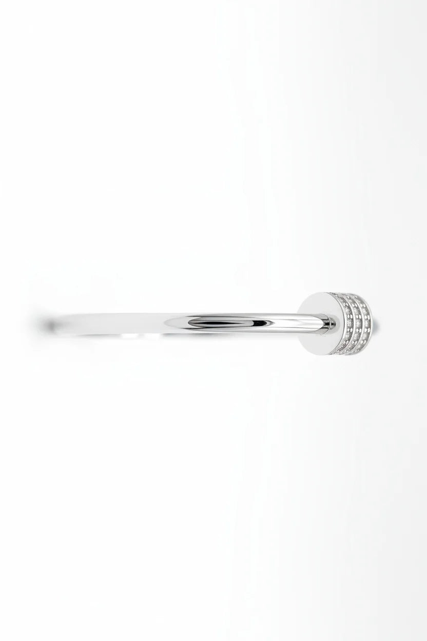 MIORA 925 Sterling Silver Aria-Cuff Zirconia Bracelet - image 3