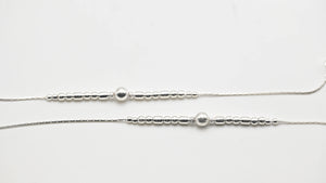 MIORA 925 Sterling Silver Beaded Prime Anklet - image 3