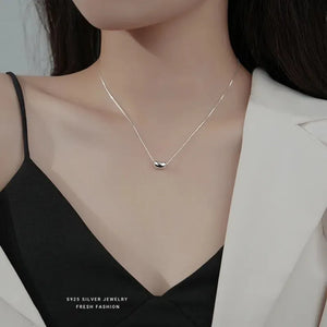MIORA 925 Sterling Silver Bean Necklace