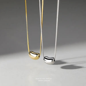 MIORA 925 Sterling Silver Bean Necklace