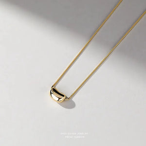 MIORA 925 Sterling Silver Bean Necklace